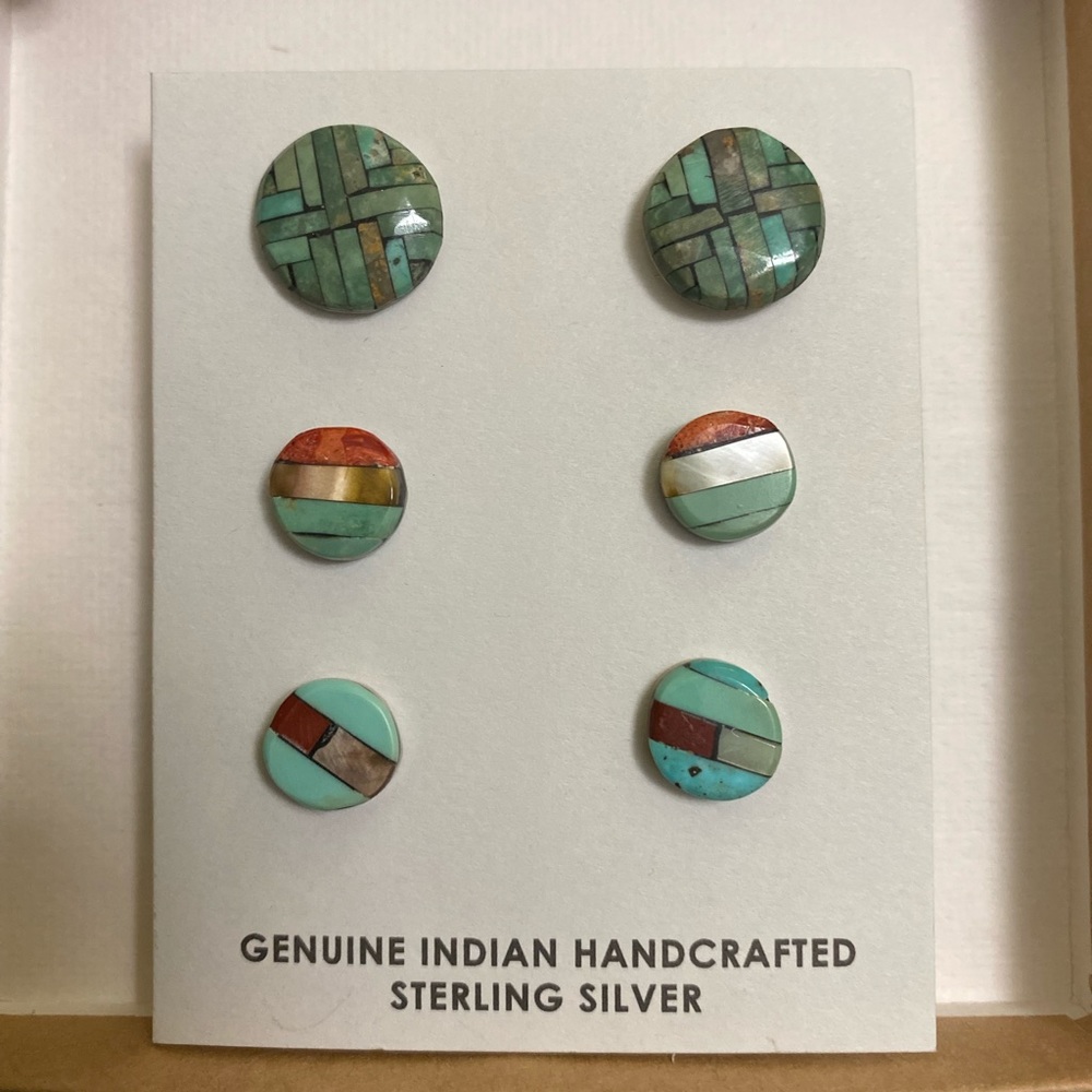 Turquoise and Sterling silver earrings